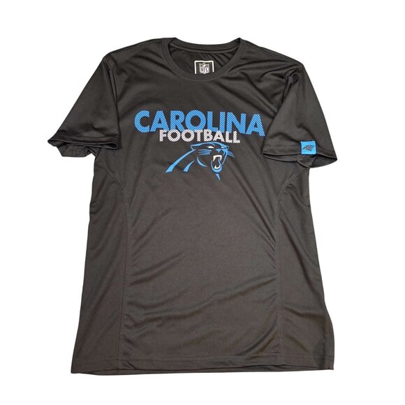 Mens Carolina Panthers Black Performance T-Shirt NFL Logo Graphic Size - Medium - Picture 1 of 4